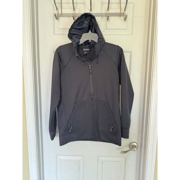 Burton Black DA NANG Half Zip Hooded Pullover Men's Jacket Size Small - Picture 5 of 12